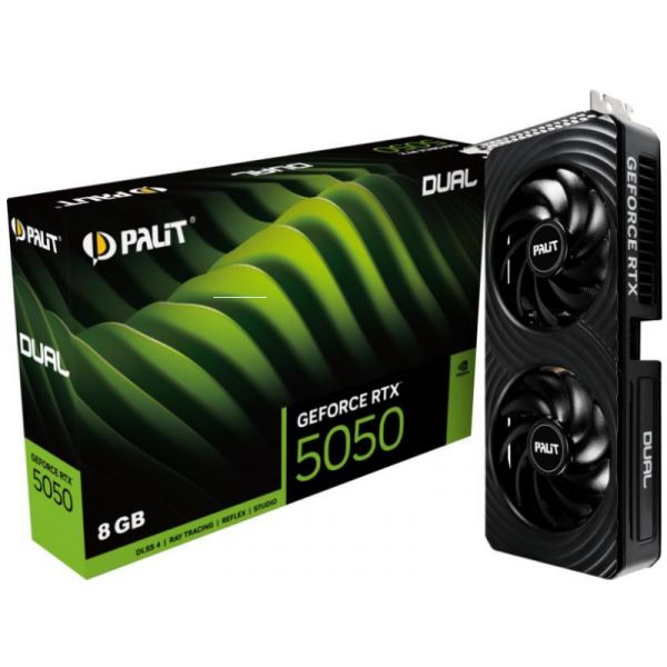 Palit Videókártya NVIDIA RTX 5050 Dual 8GB GDDR6 (NE65050019P1-GB2070D)